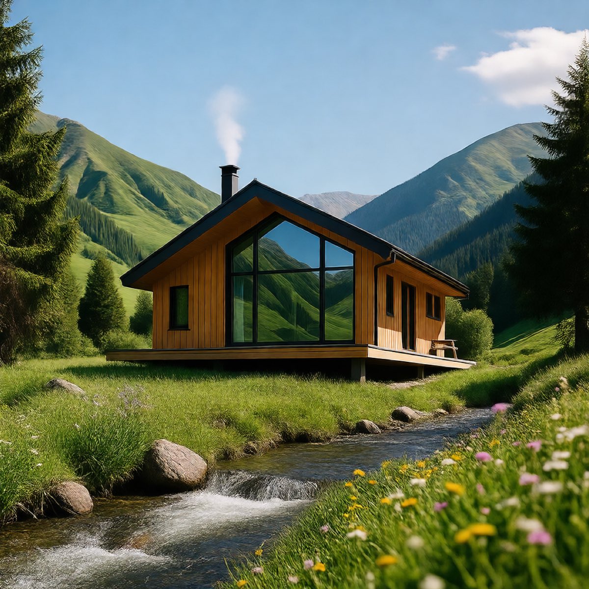 山间木屋